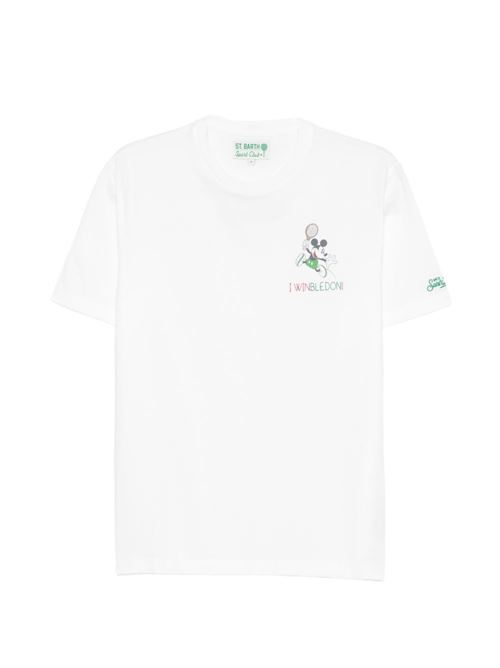 T-shirt uomo MC2 Portofino bianca con grafica Disney MC2 SAINT BARTH | PORTOFINO02728L